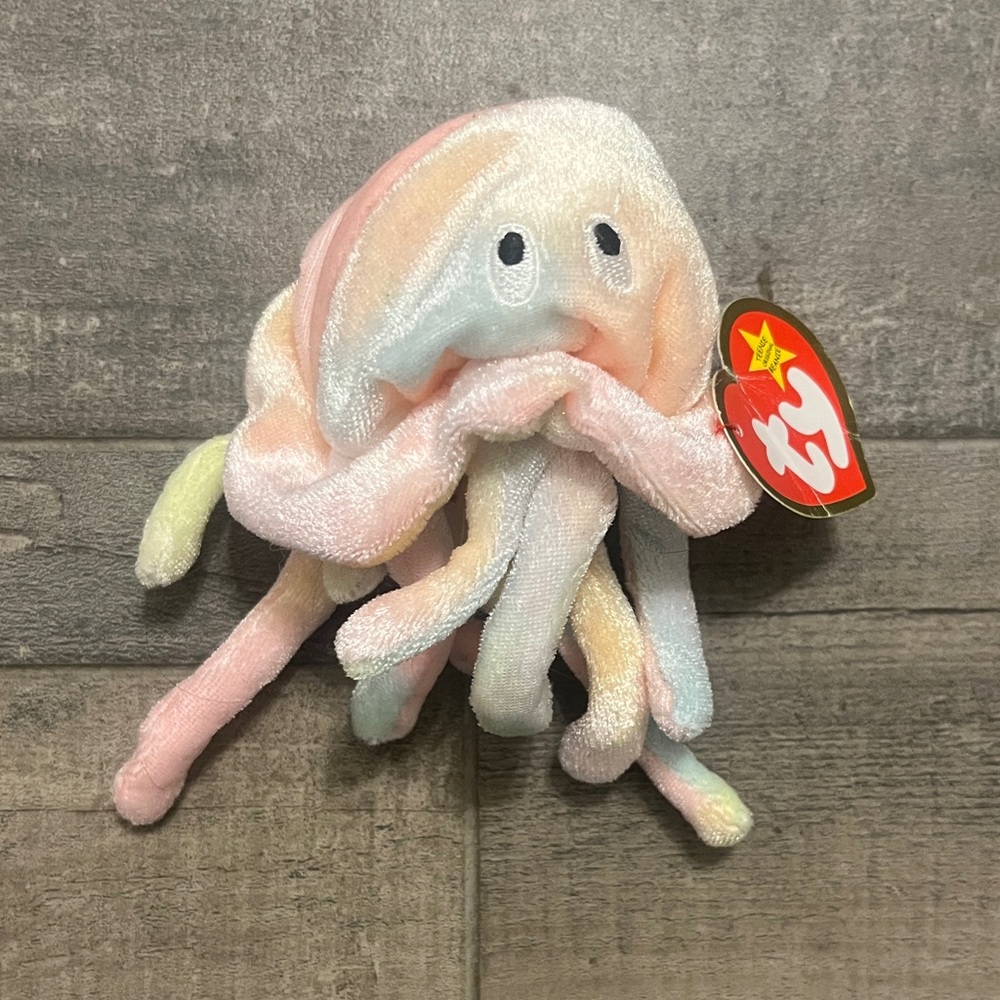 Ty Multicolor Jellyfish Plush Toy vintage